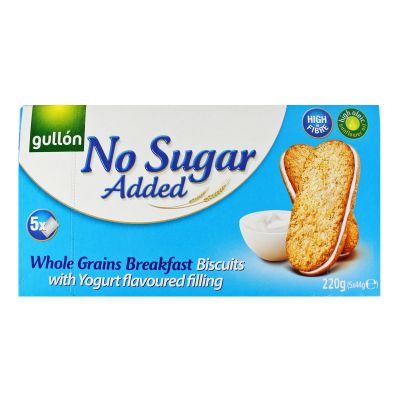 Gullon Sugar Free Biscuits (PAck of 10, Breakfast Biscuits with Yogurt filling)