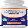 Vitamatic Nattokinase Supplement 4,000 FU Servings, 120 Delayed Released Capsules - Survives Stomach Acids - Non-GMO & Gluten Free - Made in The USA
