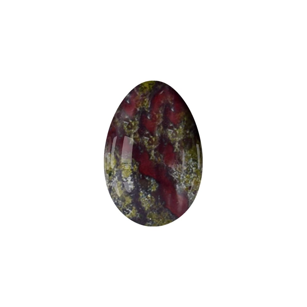 Yoni Eggs Jade Undrilled Yoni Eggs Natural Real Jade Massage Egg for Women Kegel Exercise Feminine Massage Balls,Dragon Blood,S-3x2cm