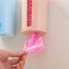Kitchen Garbage Bags Storage Rack Plastic Bags Holder Punch-free Self-adhesive Wall-mounted Household Bathroom Organizer Box (Color : White) view 4