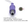 skmeditec Compatible with Comen Spo2 Sensor with digital SpO2 technology, 9.8FT Adult Clip Probe Cable with 6-pin 40 keyed Connector, Replacement Cord view 2
