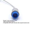 skmeditec Compatible with Comen Spo2 Sensor with Masimo SpO2 technology, 9.8FT Large Sleeve Probe Cable with12 pins connector, Replacement Cord view 2