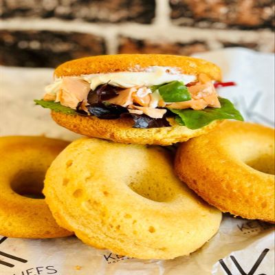 Keto Chefs Low Carb Freshly Baked Bagels x 4-3 Pack 400g each