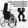2pcs Walking Stick Holder,Walking Stick Rack for Wheelchair,Drive Rollator,Walker,Universal Crutches Stick Bracket Accessories for Elderly Walkers Wheelchairs Electric Scooters Mountain bikes(Black) view 4
