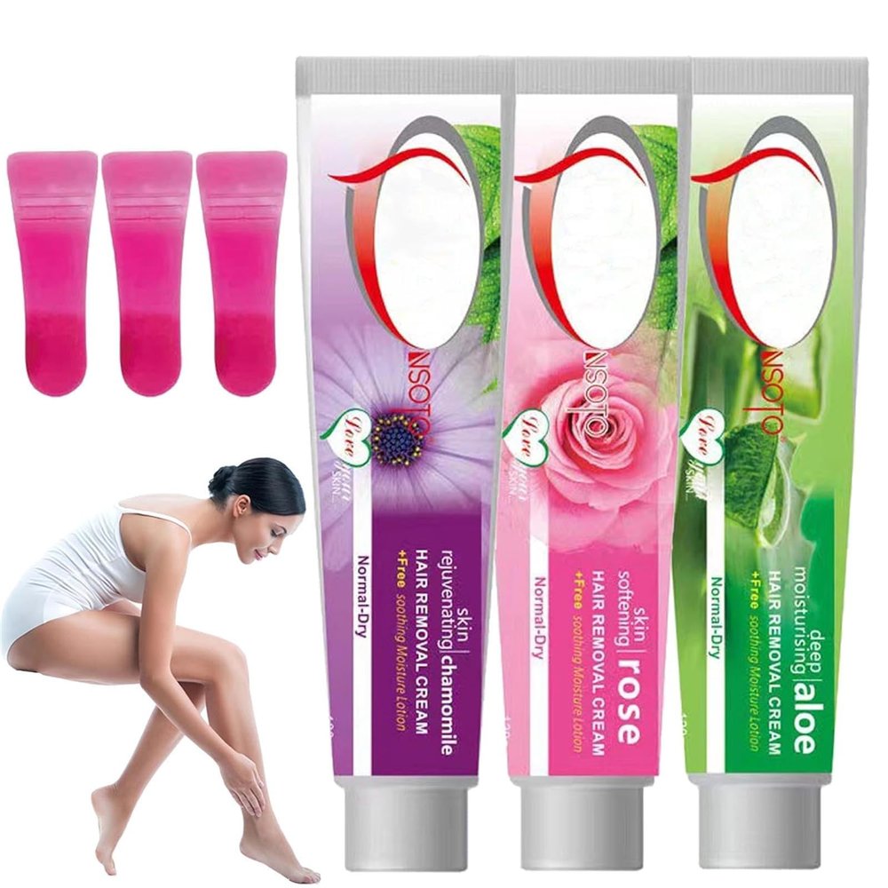 Hair Removal Cream Skin Friendly Hair Removal Cream Skin Rejuvenating Chamomile Hair Removal Cream Flawless Depilatory Cream Suitable for All Skin Types
