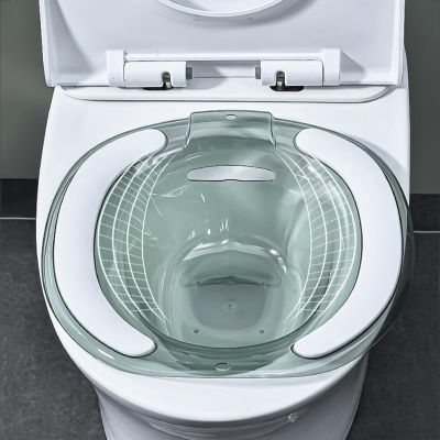 Sitz Bath For Toilet Seat, Toilet Seat Sink For Postpartum Care Portable Bidet Sitz Bath Toilet Seat Sink For Postpartum Care Elderly Disabled Or Hemorrhoid Treatment (A)