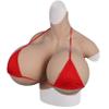 Silicone Breast Form Realistic Breast Plates Artificial Breast Silicone Filled Z Cup, False Breasts Fake Boobs Cosplay Waterdrop Shaped, Fake Boobs, Silicone Breast Simulation Breast, Asian Yellow view 1