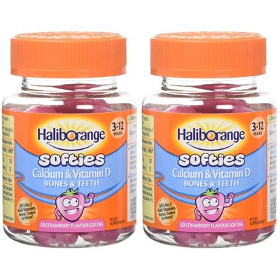 Haliborange Kids Calcium and Vitamin D Softies 30 (Pack of 2)