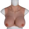 HUANQIN Simulation Boob Fake Breasts False Breasts False Boobs Silicone Filled K Cup, Faux Silicone Breast, Silicone Liquid Mammary Prosthesis, Realistic Fake Boobs Prosthesis Breasts, Asian Yellow view 1