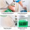Washing Powder Storage, Laundry Detergent Dispenser, Washing Powder Dispenser with Measuring Cup, Washing Up Powder Container, Laundry Room Accessories, Multipurpose Cereal Jar (1500ml) view 4