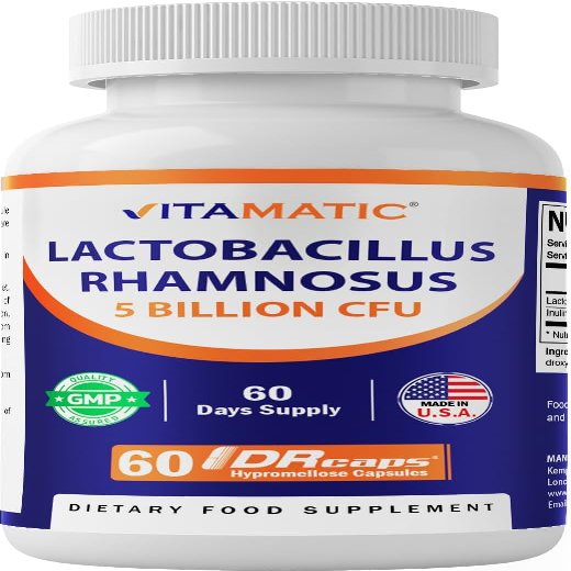 Lactobacillus Rhamnosus, 60 DRcaps Hypromellose Capsules, Vitamatic