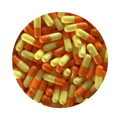 DR T&T size1 Size 1 Gelatine Gelatin Capsule Orange Yellow (1000)
