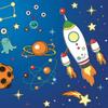 20 Children's Napkins Aliens and Rockets in Space as Table Decoration Paper Napkins with Motif Also for Decoupage and Decoupage 33 x 33 cm view 1