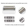 3 pack Professional Replacement Foil and Cutters Compatible with BaBylissPRO Barberology Double Foil FXFS2 Shaver Replacement Heads,silver view 2