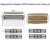3 pack Professional Replacement Foil and Cutters Compatible with BaBylissPRO Barberology Double Foil FXFS2 Shaver Replacement Heads,silver view 4