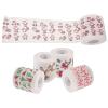 Abaodam 5 Rolls Christmas Toilet Paper Retro Decor Washcloths Towel Bag Supply Holiday Party Napkin Present Christmas Supplies Napkins Napkin for Christmas Father Festive Tissue Paper view 3