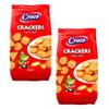 Croco Crackers Salted 400g | Romanian Traditional Perfectly Baked Crunchy Snack | Movie Night or Kids Parties | Delicious and Nutritious Snack | Quick Energy Boost (Cracker Salted 400g, 2 Pack) view 1