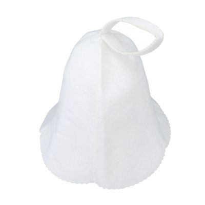 Sauna Bath Hat, Relaxing Sauna Bath Hat for Women (White)