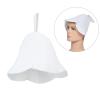 Sauna Bath Hat, Relaxing Sauna Bath Hat for Women (White) view 3