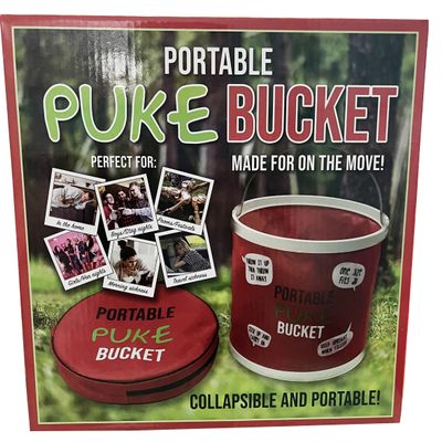 Diabolical DP1299 Portable Puke Bucket - Stag Do Accessories Men, Funny Gifts for Friends, Sick Bucket, Novelty Gifts for Men Under 20 pounds, Pregnancy Gifts for Mum Expecting, Festival Accessories