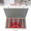 DPDZSW 266Pcs Optical Trial Lens Set, Metal Rim Ophthalmic Trial Case Lenses with Trial Frame, Aluminum Storage Case, Ophthalmic Trial Case Lenses Equipment view 1