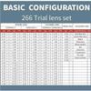 DPDZSW 266Pcs Optical Trial Lens Set, Metal Rim Ophthalmic Trial Case Lenses with Trial Frame, Aluminum Storage Case, Ophthalmic Trial Case Lenses Equipment view 3
