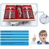 DPDZSW 104 PCS Optical Trial Lens Set, Optical Trial Lens Set, Metal Rim Optical Lens Optometry Frame Optometry Kit, With Aluminum Storage Case view 3