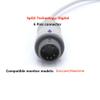 skmeditec Compatible with Hawtime/Zoncare Spo2 Sensor with Digital SpO2 technology, 9.8FT Large Clip Probe Cable with 6 Pins Connector, Replacement Cord view 2