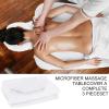 3PCS Microfiber Massage Table Sheet Set,Beauty Massage Bed Cover Polyester Fibre Massage Couch Cover,Premium Facial Bed Cover,Includes Flat,Fitted Sheets and Face Cradle Cover,for Beauty Salon Spa view 3
