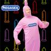 Disguise Toi Adult Condom Costume  1 Jumpsuit  One Size  Pink  Adult Costumes  100% Polyester  Hand Wash view 2