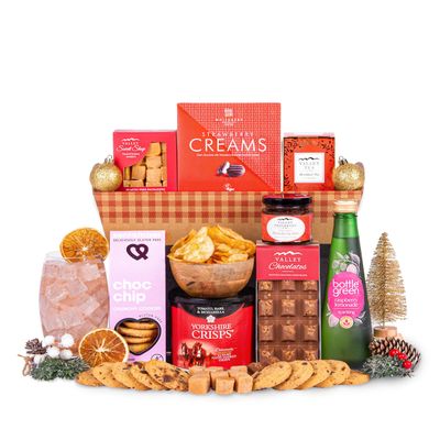 Fireside Goodies Luxury Christmas Hamper with Sweets Treats Festive Gift