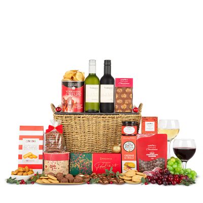 Christmas Celebration Basket  Luxury Festive Food Hamper  Christmas Treats Gift