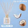 100ml Scent Diffuser with 6 Fiber Sticks,Coconut Reed Diffuser Set Aromatherapy Fragrance Diffusers Air Fresheners for Home Bedroom Bathroom view 3