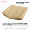 Ayurvedic Head Rest Cushion - for Ayurveda Massage Therapy - Ridged Edges for Zero Oil Spillage + Semi Firm Foam + PU Upholstery - Fits All Head Cradles + Can Be Used for All Massage (Cream) view 3