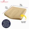 Ayurvedic Head Rest Cushion - for Ayurveda Massage Therapy - Ridged Edges for Zero Oil Spillage + Semi Firm Foam + PU Upholstery - Fits All Head Cradles + Can Be Used for All Massage (Cream) view 4