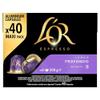 L'OR Espresso Lungo Profondo Coffee Pods x40 Intensity 8 (Pack of 1, Total 40 Capsules) view 2