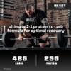 Beast - Mass Gainer 48g Carbs 25g Whey Protein Powder by Eddie Hall - Muscle Recovery and Growth - 30 Servings, 2.4kg - Salted Caramel view 3