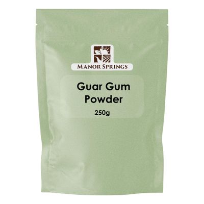Guar Gum Powder 250g Natural Thickener, Stabiliser & Emulsifier by Manor Springs