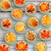 24 x Precut Autumn Leaves Maple Broad Leaf Edible Wafer Paper Cupcake Toppers For Cakes view 1