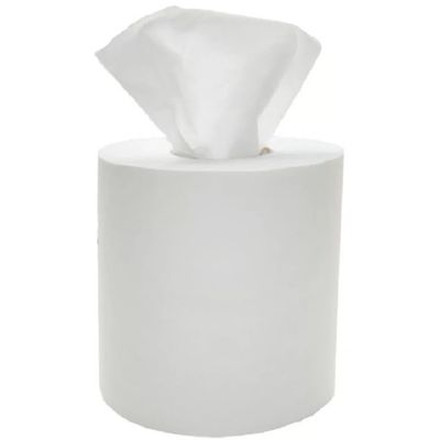 Pack of 6 Premium White Centrefeed Rolls 175mm x 150m - 2 Ply Embossed White Paper Towel Roll
