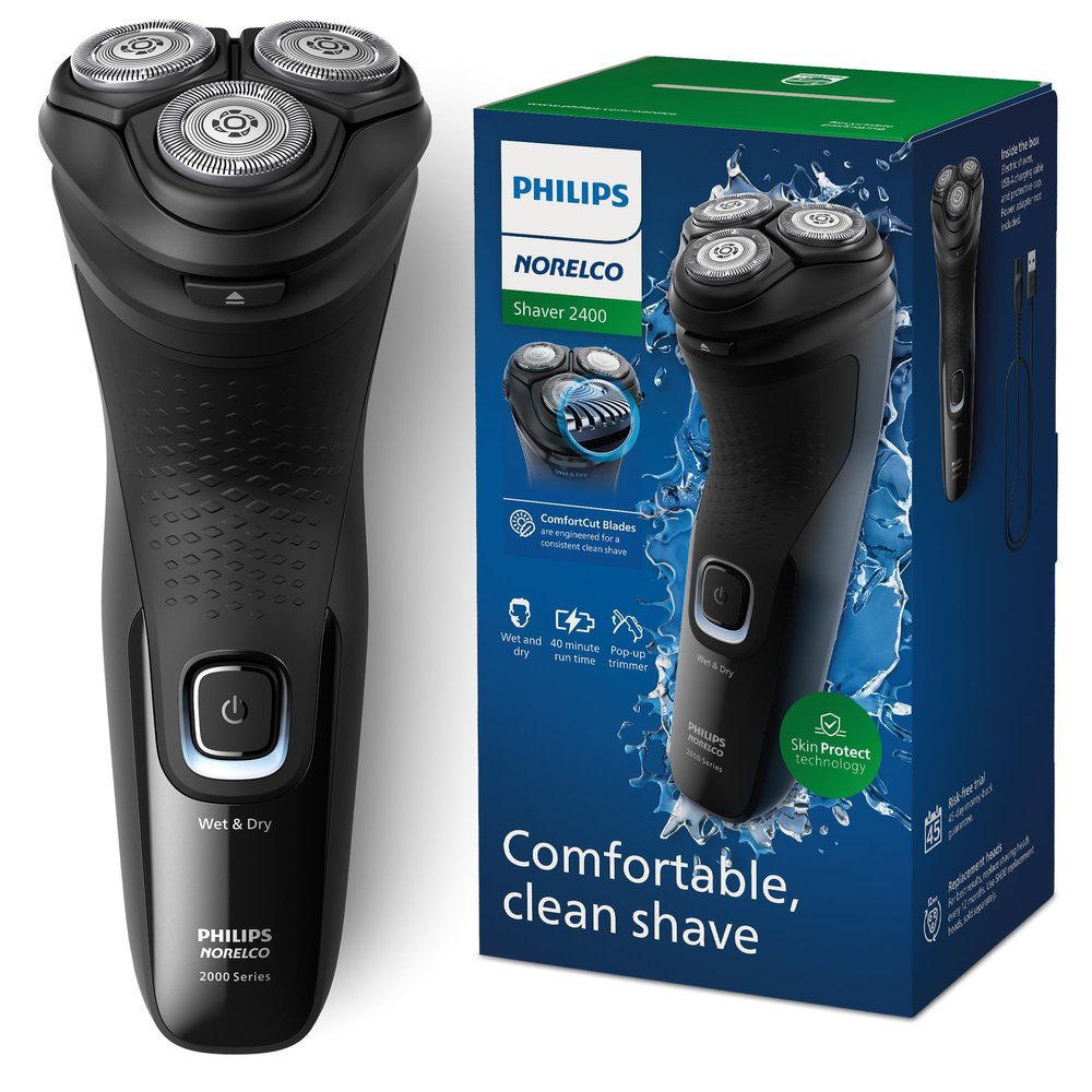 Philips Norelco Shaver 2400 Rechargeable Cordless Electric Shaver with Pop-up Trimmer, X3001/90