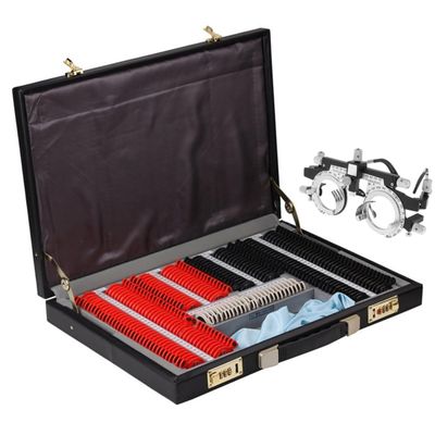 DPDZSW 232 pcs Optical Trial Lens Set Optometry Kit, Aluminum Case Trial Frame Optometry Optician Test, Optometry Optical Instrument with Trial Frame