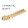 ANKROYU Men Pocket Beard Comb, Stainless Steel Mustache Comb, Home Salon Men Beard Comb, Wide Teeth Comb with Handle Styling Tool, Suitable for Fine or Thin Hair(A) view 4