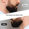 ANKROYU 3PCS Beard Builder Pen, Beard Pen Dual Head, 4 Tips Beard Pencil Filler, Waterproof Beard Shaping Pen, Male Mustache Repair Shape Pen, for Mustache(Black) view 3