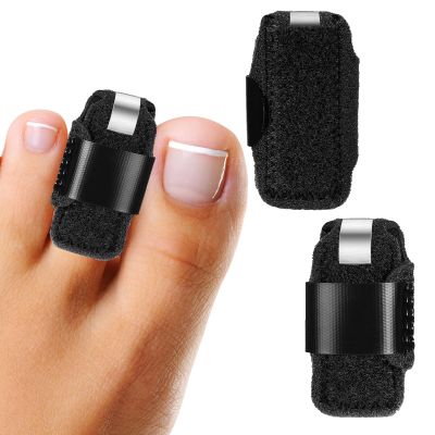 SPANN Toe Splints for Straightening Toes Straightener Adjustable Toe Corrector Brace for Men Women Toe Injuries Fractures Sprains 2Pcs