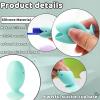 Andiker Toothbrush Cover, Pack of 6 Fish Shape Silicone Travel Toothbrush Head Protective Cover, Macaron Colour Toothbrush Brush Cap, Suitable for Travel, Business Trip, Multi-colour., 1,7cm x 2,6cm view 3