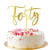 AROKIPPRY Acrylic 40th Birthday Cake Topper, forty Cake Topper, Cheers to 40 Years Old, 40th Anniversary /40th Birthday Party Decorations Supplies view 4