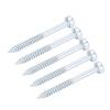 38mm Fine Thread Self Tapping Screw, 100Pcs Square Drive Self Tapping Screw Zinc Plated 500-550HRC Self Tapping Screw Square Drive, Sleeve Bearings view 3