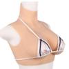 HUANQIN Simulation Boob Fake Breasts False Breasts False Boobs Cotton Filled Z Cup, Simulation Breast Fake Boobs Cosplay Crossdresser Breast, Silicone Breastplates for Cosplay Silicone, Tan view 1