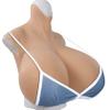 HUANQIN Simulation Boob Fake Breasts False Breasts False Boobs Cotton Filled Z Cup, Simulation Breast Fake Boobs Cosplay Realistic Fake Boobs, Silicone Breast Form Artificial False Breast, Tan view 1